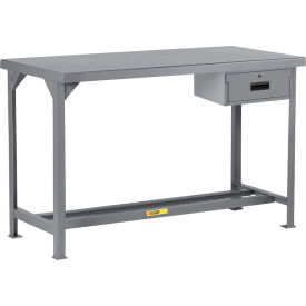 Little Giant&#174; Heavy Duty Welded Workbench 60 x 30"" Open Base Steel Square Edge