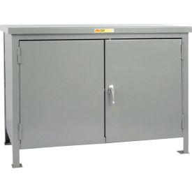 Little Giant Cabinet Workbench w/ Steel Square Edge Top 48""W x 30""D Gray