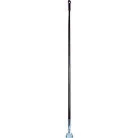 Carlisle&#174; 60"" Fiberglass Dust Mop Handle w/ Clip On Connector Black
