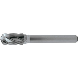 Cle-Line 1847 SC-1 1/4 x 1/4 Aluminum Cut Cylindrical Ball Nose Bur