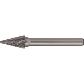 Cle-Line 1850 SM-2 1/4 x 1/4 Double Cut Pointed Cone Bur