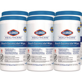 Clorox Healthcare&#174; Bleach Germicidal Wipes 1-Ply 6x5 Unscented 150/Canister 6 Canisters/CT