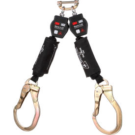 3M DBI-SALA Nano-Lok Twin-Leg Hot Work Self-Retracting Lifeline Web & Steel Rebar Lock Hook 6'L