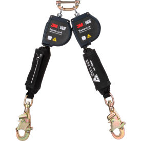 3M DBI-SALA Nano-Lok Twin-Leg Arc Flash Self-Retracting Lifeline Web & Steel Swivel Snap Hook 8'L
