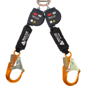 3M DBI-SALA Nano-Lok Twin-Leg Arc Flash Self-Retracting Lifeline Web & Aluminum Rebar Hook 8'L
