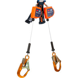 3M&#153; DBI-SALA Nano-Lok Edge Twin-Leg Personal Self Retracting Lifeline Aluminum Rebar Hook 8'L