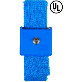 Desco Adjustable Elastic Wrist Strap 09028 - Blue