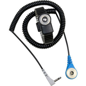 Desco MagSnap&#174; 360&#8482; Dual-Wire Metal Expansion Wristband Medium with 6' Coil Cord
