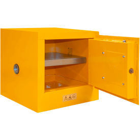 Durham Flammable Cabinet 2 Gallon Manual Close Door - 17-3/8""W x 18-1/8""D x 17-1/4""H