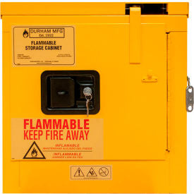 Durham Flammable Cabinet 2 Gallon Self Close Door - 17-3/8""W x 18-1/8""D x 18-3/8""H
