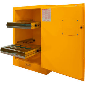 Durham Aerosol Can Flammable Cabinet 24 Gallon Manual Close Door - 23""W x 18""D x 35""H