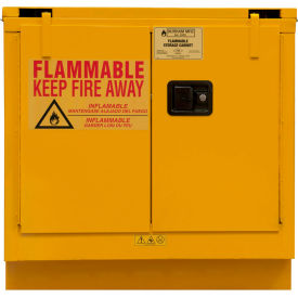 Durham Flammable Under Counter Cabinet 22 Gallon Self Close Door - 35""W x 22""D x 35""H
