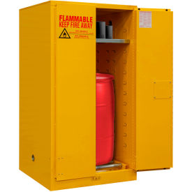 Durham Flammable Drum Cabinet 55 Gallon Manual Close Door - 34""W x 34""D x 65""H