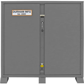 Durham Mfg&#174; Jobsite Storage Cabinet 60-1/16""W x 26-7/8""D x 60-3/4""H Gray