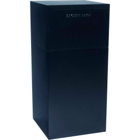 dVault Deposit Vault Mailbox and Parcel Drop DVCS0020 - Free Standing - Rear Access - Black