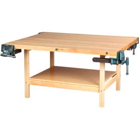 Diversified Spaces 64""W x 54""D Woodworking Bench Maple
