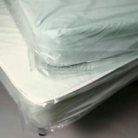 Low Density Mattress Bag with Vent Holes - Double 1.5 mil 54"" x 8"" x 90"" Pkg Qty 100