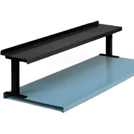 Equipto&#174; Steel Riser W/ Shelf 72""W x 13-1/2""D Black
