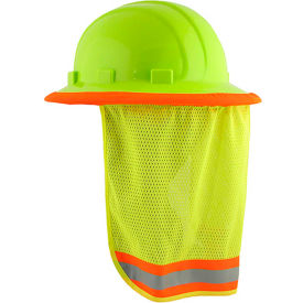 ERB® S268 Mesh Neck Shield Hi-Viz Lime Pack of 3