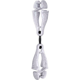 Ergodyne&#174; 3420 Squids&#174; Swiveling Glove Clip Holder Dual Clips Granite