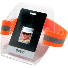 Ergodyne&#174; Squids&#174; Arm Band ID/Badge Holder HV Hi-Vis Orange