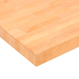 Global Industrial&#153; Workbench Top Birch Butcher Block Square Edge 72""W x 36""D x 1-1/2"" Thick