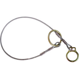 FallTech&#174; 7428 6 Ft. Pass-through Sling Anchor 2 O-Rings 1/4"" Vinyl Coated Galvanized Cable