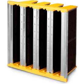 Global Industrial&#153; V Bank Air Filter W/ Carbon Potassium Permanganate 24""W x 20""H x 12""D
