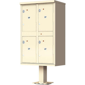 Valiant Outdoor Parcel Locker 4 Lockers Sandstone