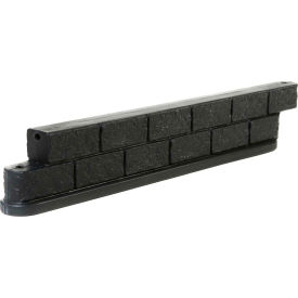 Forte 4' Plastic Border Timber Rail Black - 8001658