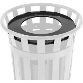 Global Industrial&#153; Steel Flat Lid For 36 Gallon Trash Can Black