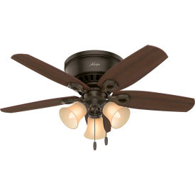 Hunter Fan 42"" Builder Low Profile Ceiling Fan with Light 51091 - New Bronze
