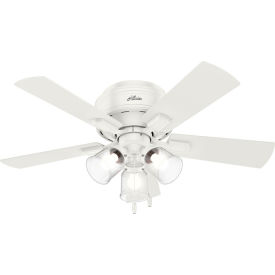 Hunter Fan 42"" Crestfield LP -Fresh White - 3359 CFM w/ Light Kit
