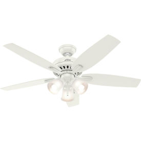 Hunter Fan 52"" Newsome Ceiling Fan with Light 53316 - Fresh White