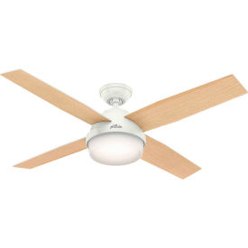 Hunter Fan 52"" Dempsey with Light Ceiling Fan with Light and Handheld Remote 59217 - Fresh White