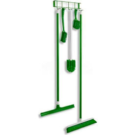 Horizon Manufacturing Utility/Sanitation Hook Rack Green 17-1/4"" 5 Hooks - 4033
