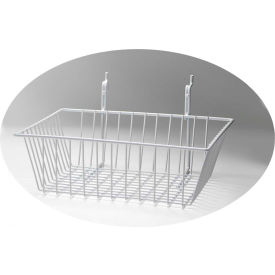 Horizon Mfg. White Wire Basket 5084-W 12""L X 12""W X 8""H