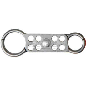 Horizon Mfg. Lockout Tagout Hasp 5507 Double Sided 1"" & 1-1/2"" Opening Gray