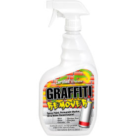 Nilodor Certified&#174; Graffiti Spray Paint Oil & Water Based Enamel Remover Quart Bottle 6/CS