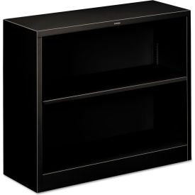 HON&#174; Metal Bookcase Two-Shelf 34-1/2""W x 12-5/8""D x 29""H Black