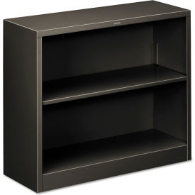 HON&#174; Metal Bookcase Two-Shelf 34-1/2""W x 12-5/8""D x 29""H Charcoal