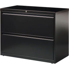 Hirsh Industries&#174; HL1000 Series&#174; 36""W 2 Drawer Lateral File Cabinet Black
