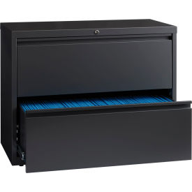 Hirsh Industries&#174; HL1000 Series&#174; 36""W 2 Drawer Lateral File Cabinet Charcoal