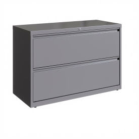 Hirsh Industries&#174; 42""W 2 Drawer Lateral File Cabinet Arctic Silver