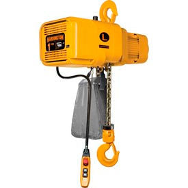 Harrington NER001HD-20 NER Dual Speed Electric Chain Hoist - 1/8 Ton 20' Lift 55/9 ft/min 230V