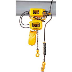 Harrington SNERM005S-L-20 SNER Electric Hoist w/ Motor Trolley- 1/2 Ton 20' Lift 15 ft/min 230V