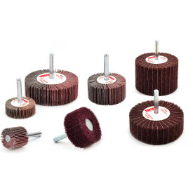 Superior Abrasives 35644 Duplex Wheel 1/4"" Mandrel 2"" Aluminum Oxide Medium