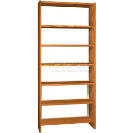 84"" Single Face Shelving Base - 37""W x 12-1/4""D x 83-3/4""H Oiled Cherry