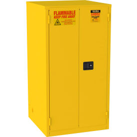 Global Industrial&#153; Flammable Cabinet Manual Close Double Door 60 Gallon 34""Wx34""Dx65""H