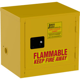 Jamco Narrow Flammable Liquid Storage Cabinet Self Close Door 6 Gal. Capacity 23""W x 18""D x 22""H